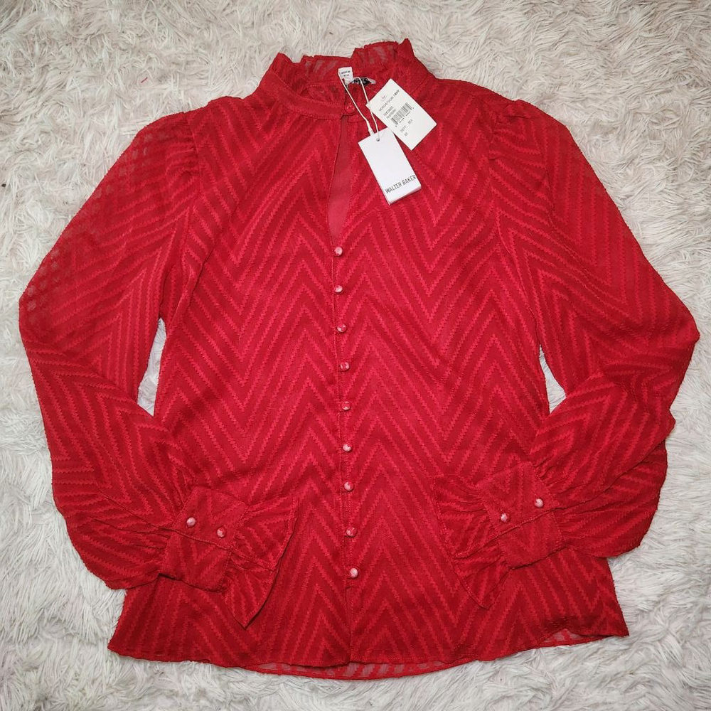 New Walter Baker Justice Top in Raspberry - Picture 3 of 10